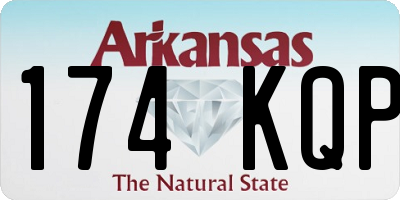 AR license plate 174KQP