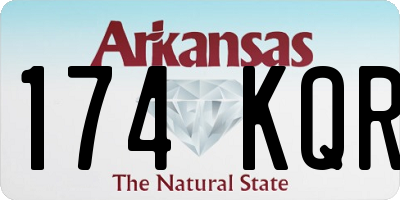 AR license plate 174KQR