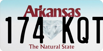 AR license plate 174KQT