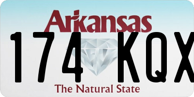 AR license plate 174KQX