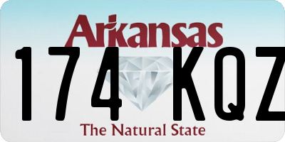 AR license plate 174KQZ