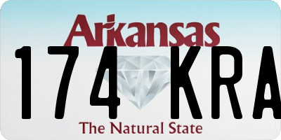 AR license plate 174KRA