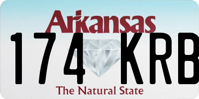 AR license plate 174KRB