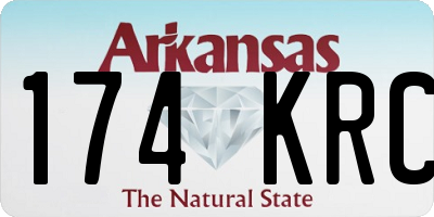 AR license plate 174KRC