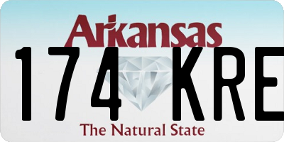 AR license plate 174KRE