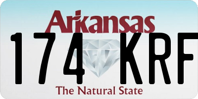 AR license plate 174KRF