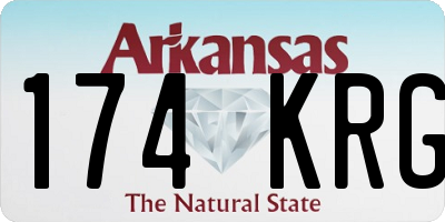 AR license plate 174KRG