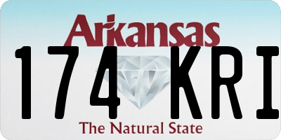 AR license plate 174KRI