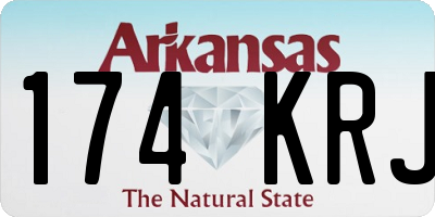 AR license plate 174KRJ