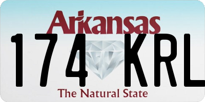 AR license plate 174KRL