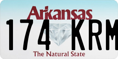 AR license plate 174KRM