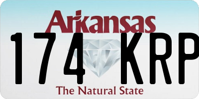 AR license plate 174KRP