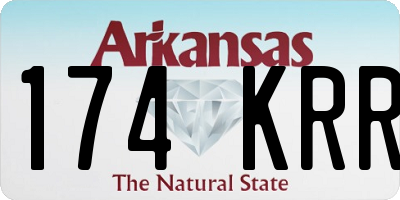 AR license plate 174KRR