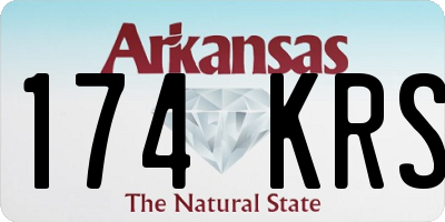AR license plate 174KRS