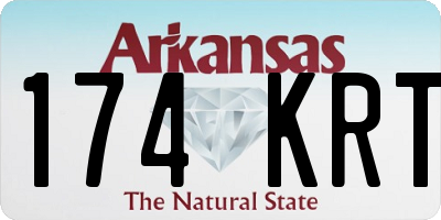 AR license plate 174KRT