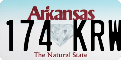 AR license plate 174KRW