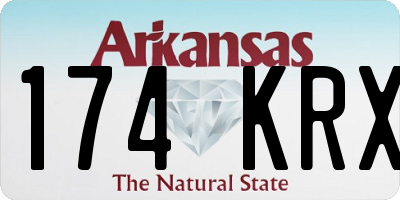 AR license plate 174KRX