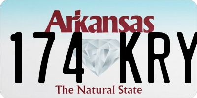 AR license plate 174KRY