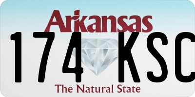 AR license plate 174KSC