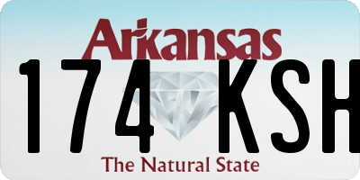 AR license plate 174KSH