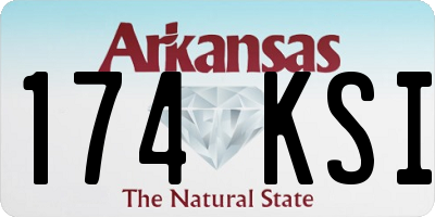 AR license plate 174KSI