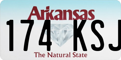 AR license plate 174KSJ