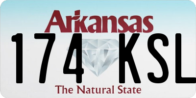 AR license plate 174KSL