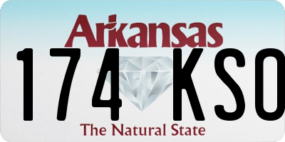 AR license plate 174KSO