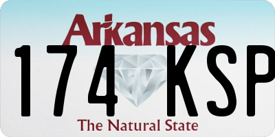 AR license plate 174KSP