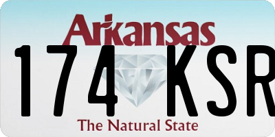AR license plate 174KSR