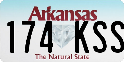 AR license plate 174KSS
