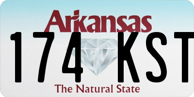 AR license plate 174KST