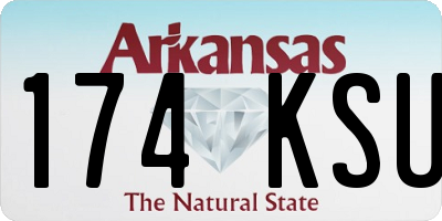 AR license plate 174KSU