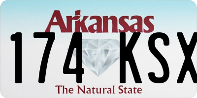 AR license plate 174KSX