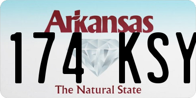 AR license plate 174KSY