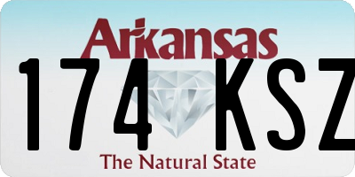 AR license plate 174KSZ
