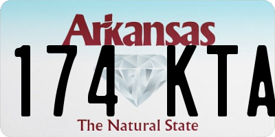AR license plate 174KTA