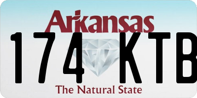 AR license plate 174KTB