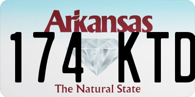 AR license plate 174KTD