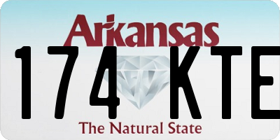 AR license plate 174KTE