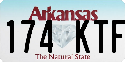 AR license plate 174KTF