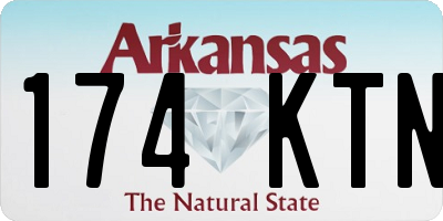 AR license plate 174KTN