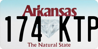 AR license plate 174KTP