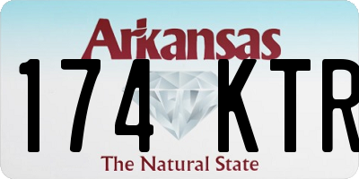 AR license plate 174KTR