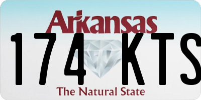 AR license plate 174KTS