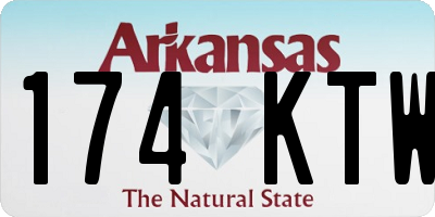 AR license plate 174KTW