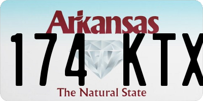 AR license plate 174KTX