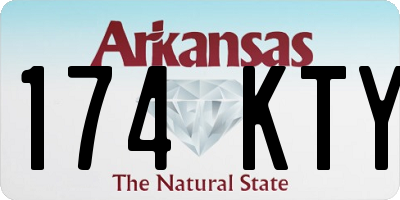 AR license plate 174KTY
