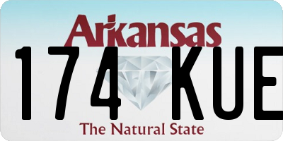 AR license plate 174KUE