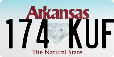 AR license plate 174KUF